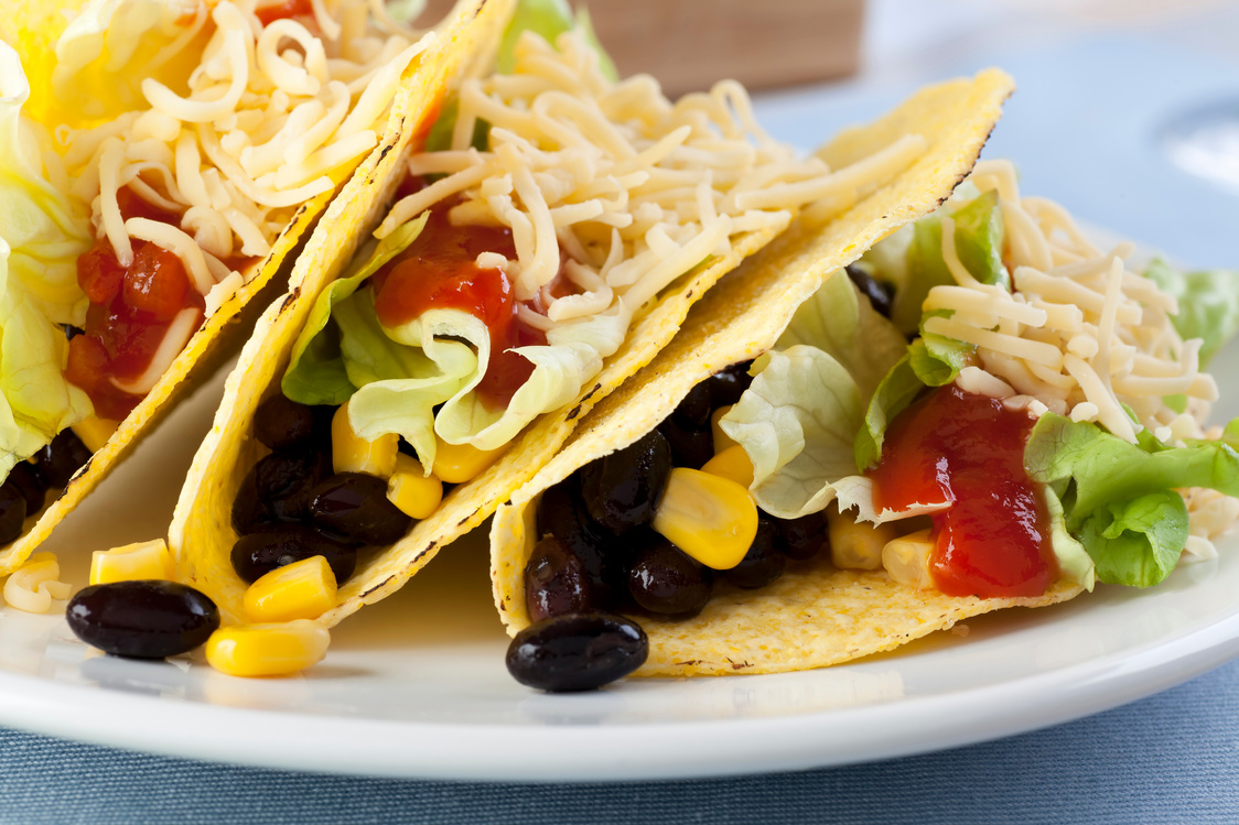 Tacos Vegetarianos de Frijoles Negros